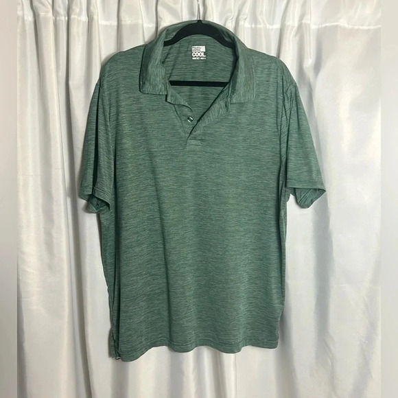 32 Degrees Cool Green Collar Polo Short Sleeve Shirt Size XL - Picture 2 of 8